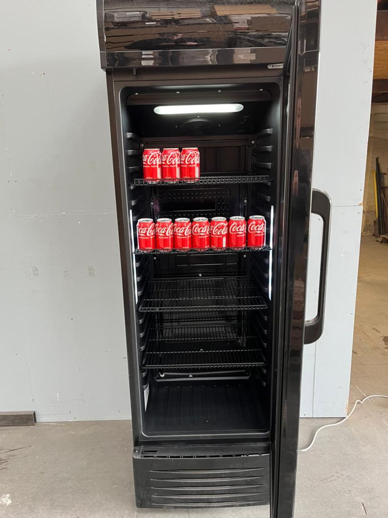 Koelkast met glasdeur, Elektronische apparatuur, Koelkasten en IJskasten, Ophalen, Zo goed als nieuw