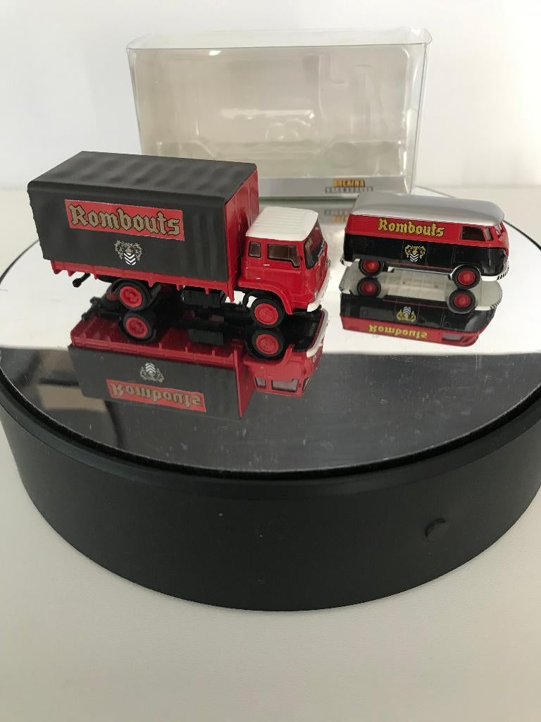 BREKINA - ROMBOUTS - CAMION BEDFORD + VW T1 - 1:87, Envoi, Neuf, Bus ou Camion, Brekina