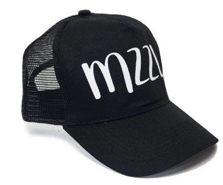 Pet met tekst MZZL unisex zwart wit one size, Ophalen of Verzenden, Nieuw, One size fits all, Pet