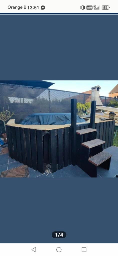 Omkadering hout voor Intex jacuzzi, Ophalen