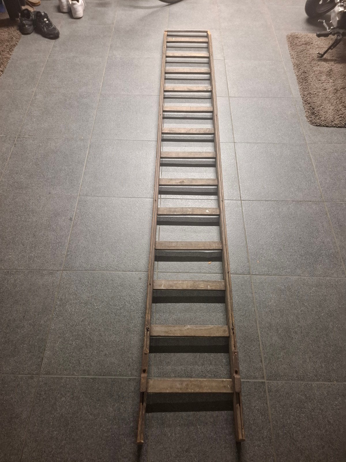 houten ladder, Ophalen, Ladder