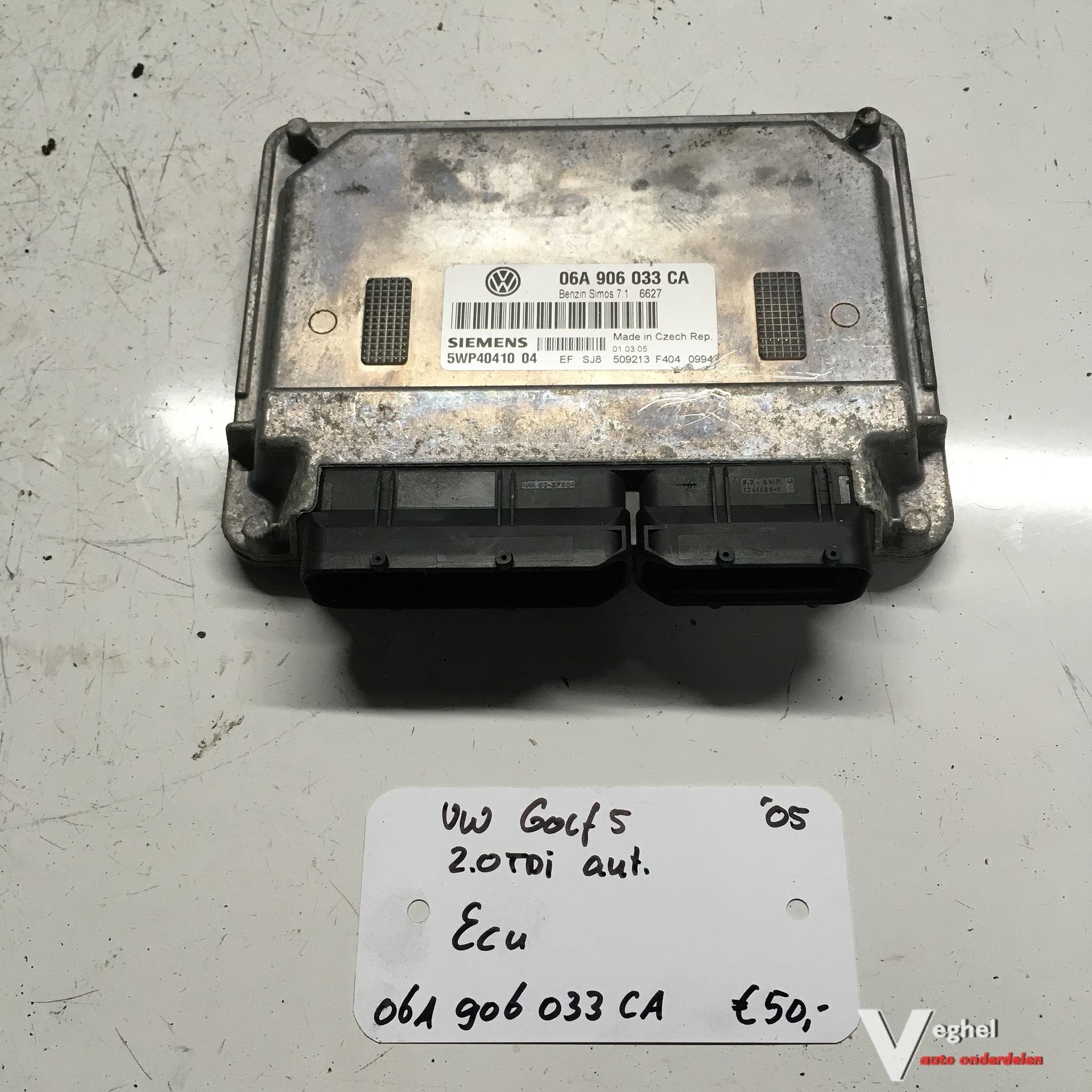 Vw Golf 5 2.0 tdi automaat  2005 ECU   06A 906 033 CA, Auto-onderdelen, Gebruikt, -, -, Ophalen of Verzenden