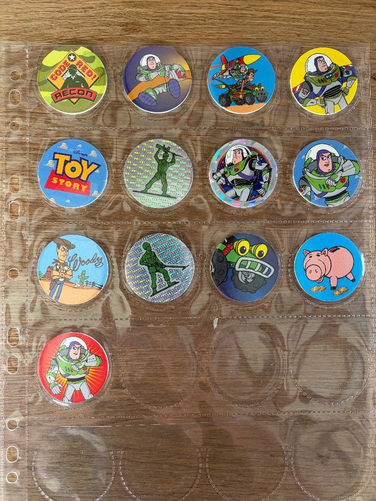 Panini Caps Disney - Toy Story (1995) 13 flippo's, Verzamelen, Ophalen of Verzenden, Verzameling