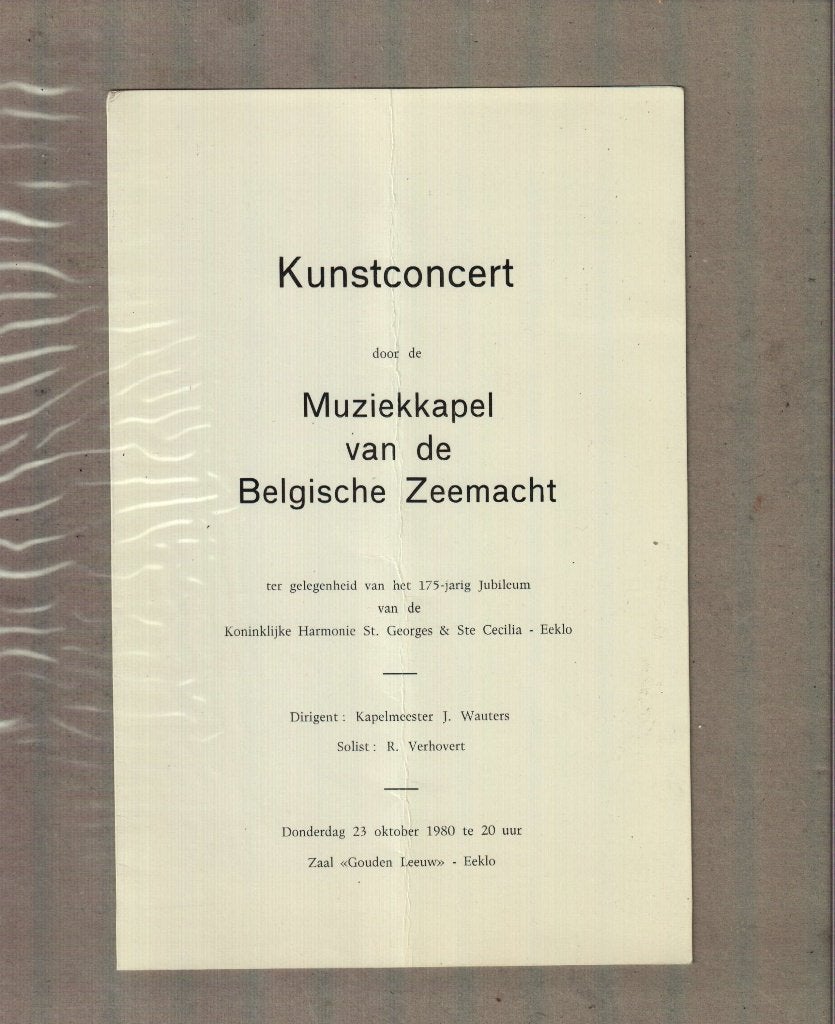 Muziekkapel Belgische Zeemacht, Ophalen of Verzenden