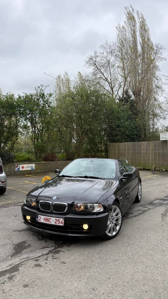 BMW 320CI, Auto's, BMW, Zwart, Cabriolet, Zwart, Handgeschakeld