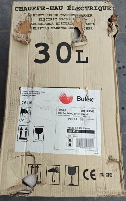 Bulex RBK 30 elektrische boiler 30L – NIEUW, Ophalen, Nieuw, Boiler