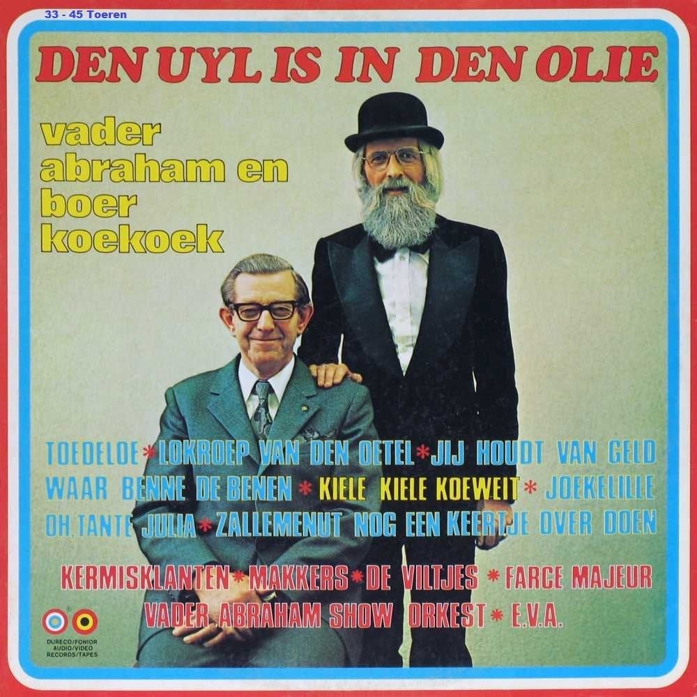 LP Vader Abraham & Boer Koekoek - Den Uyl Is In Den Olie, Enlèvement ou Envoi, Housse de protection extérieure, Comme neuf, Chanson réaliste ou Smartlap