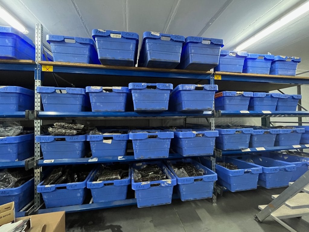 Bac de transport conique KS 18 - polypropylène - 90 l - bleu, Ophalen, Gebruikt, 60 cm of meer, 75 tot 100 cm