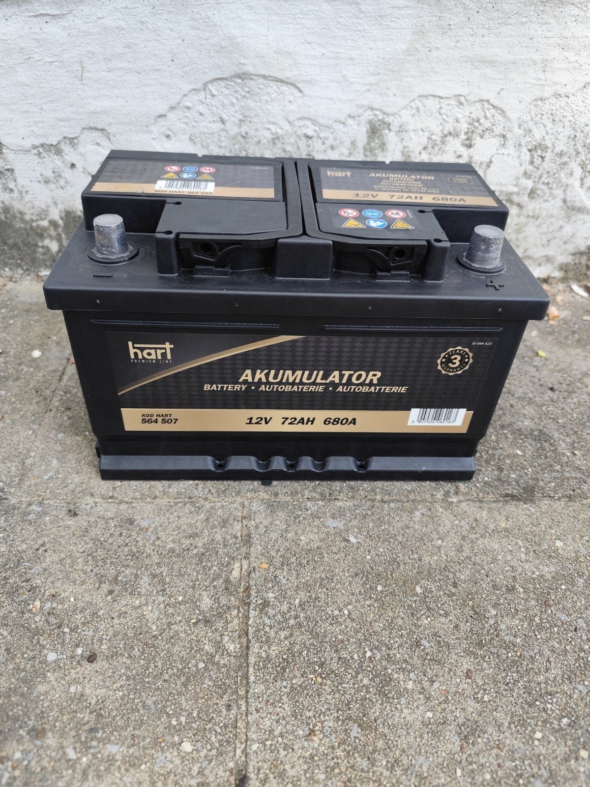 Batterie Art premium 12 volts 72 Ah, Enlèvement