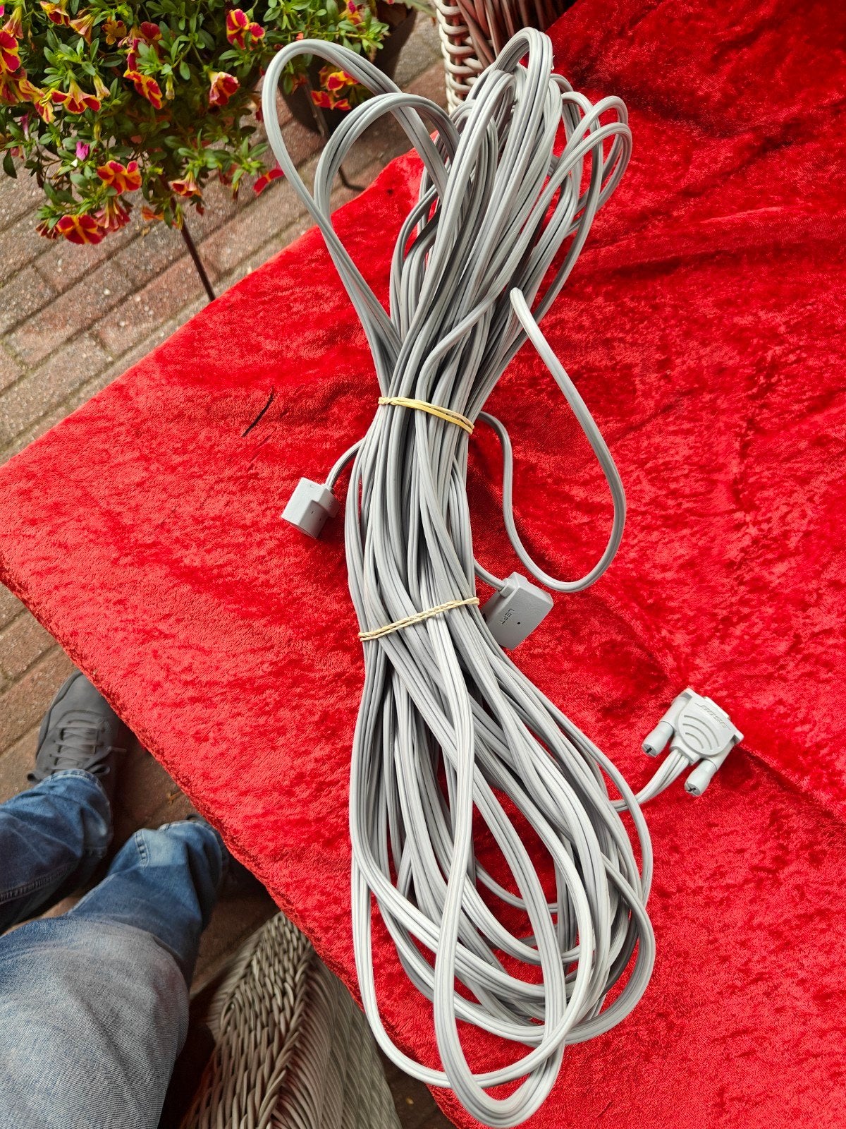 Bose 321 luidsprekerkabels extra lang 13m, Ophalen of Verzenden