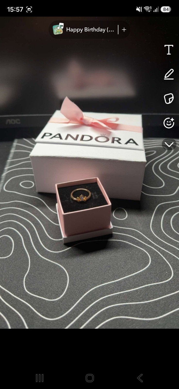 bague pandora disney, Handtassen en Accessoires, Ophalen, Nieuw, Goud, Pandora