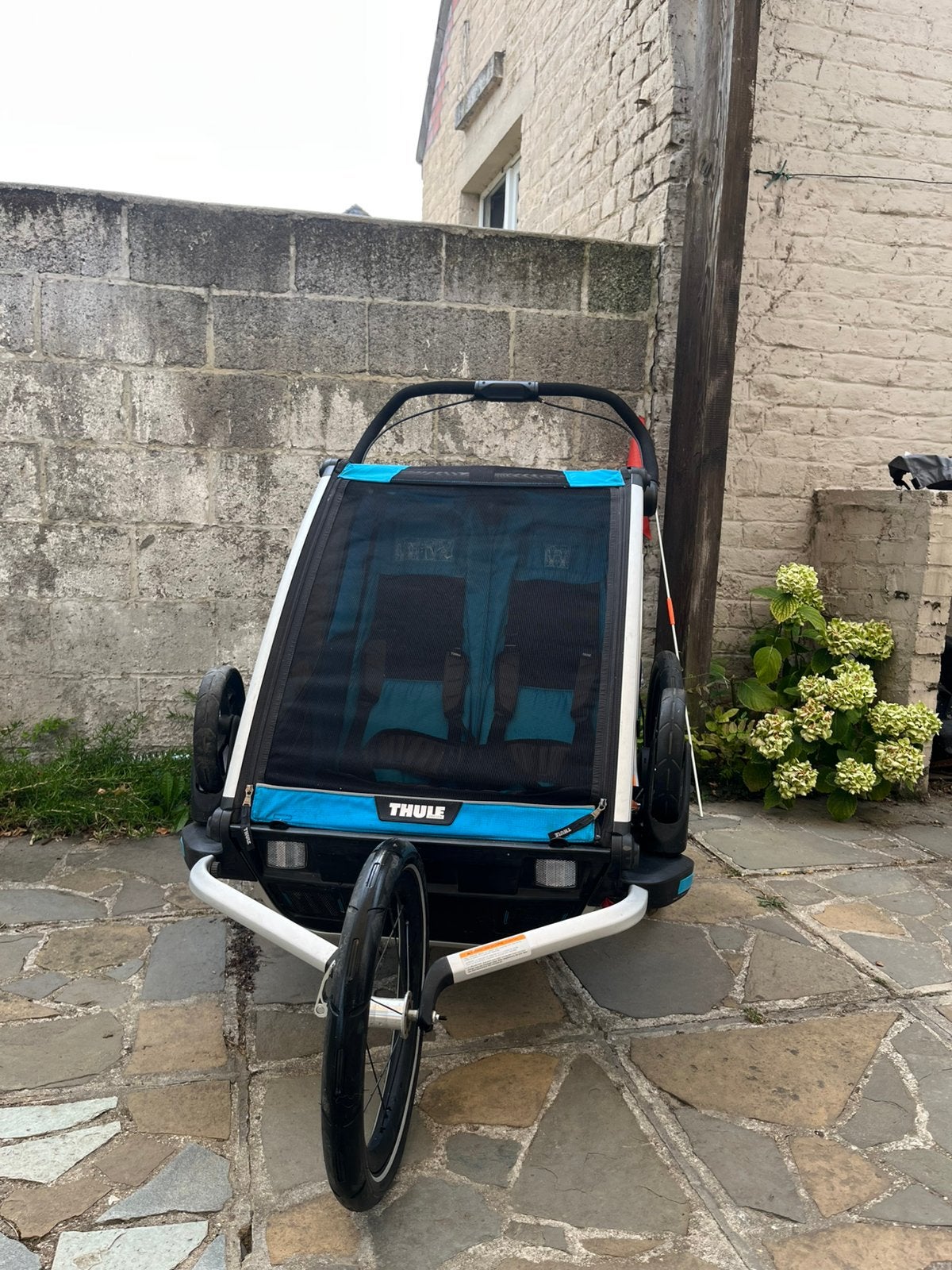 Thule Chariot Cross 2 – Pack complet Vélo / Jogging / Freins, Enlèvement, Utilisé, Remorque pour enfant, Suspension