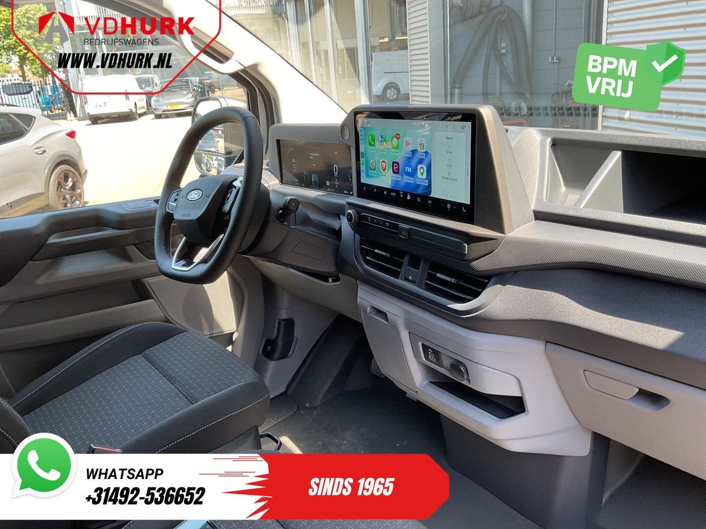 Ford E-Transit Custom L2 65 kWh 330 km WLTP Garantie t/m 05-, Autos, Argent ou Gris, Achat, Entreprise, Carnet d'entretien