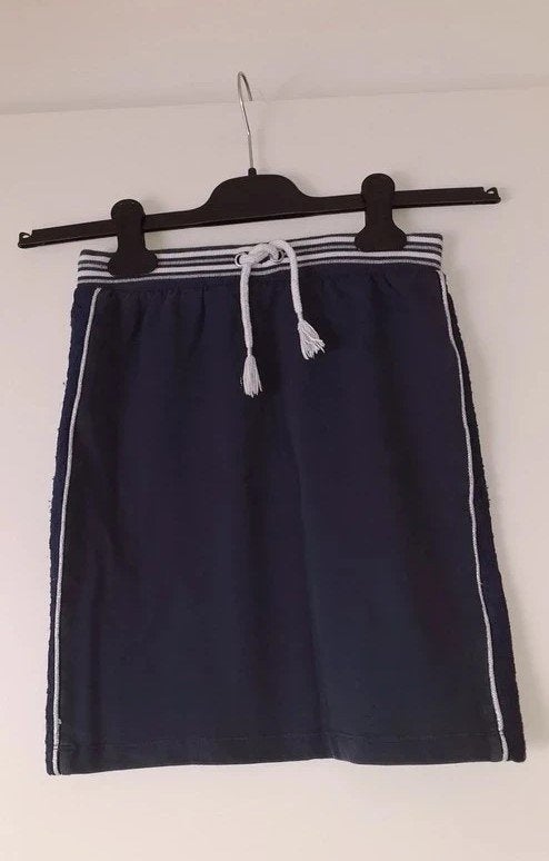 Maat 140 Donkerblauwe rok zilveren zijstreep Someone, Robe ou Jupe, Enlèvement ou Envoi, Comme neuf, Someone