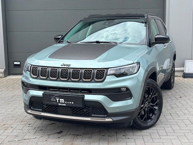 Jeep Compass benzine automaat, Auto's, Jeep, 4 cilinders, Leder en Stof, Compass, 5 zetels