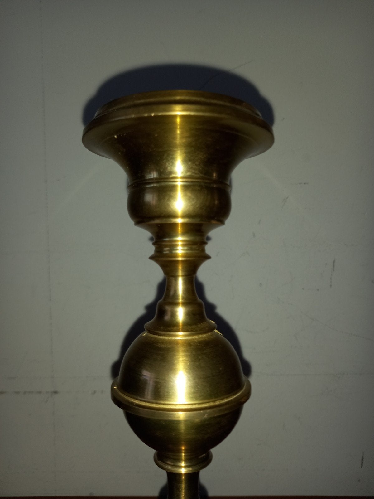 echte koperen kandelaar  30 cm groot, Antiek en Kunst, Ophalen