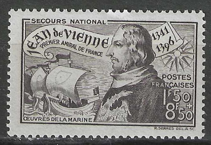 Frankrijk 1942 - Yvert 544 - Jean de Vienne (PF), Verzenden, Postfris
