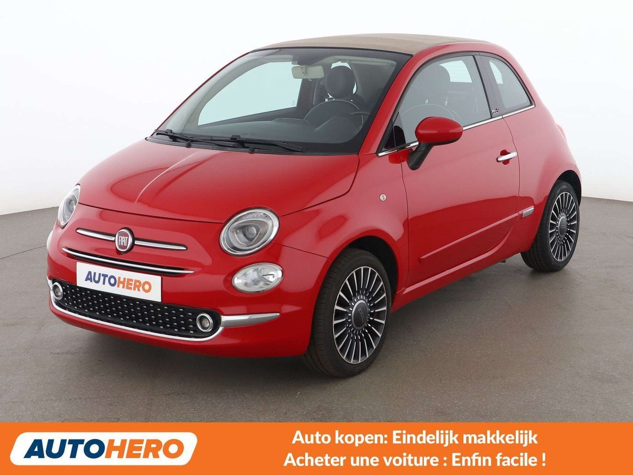 Fiat 500C 1.2 Lounge (année de construction 2016), Achat, Noir, 2 portes, Automatique