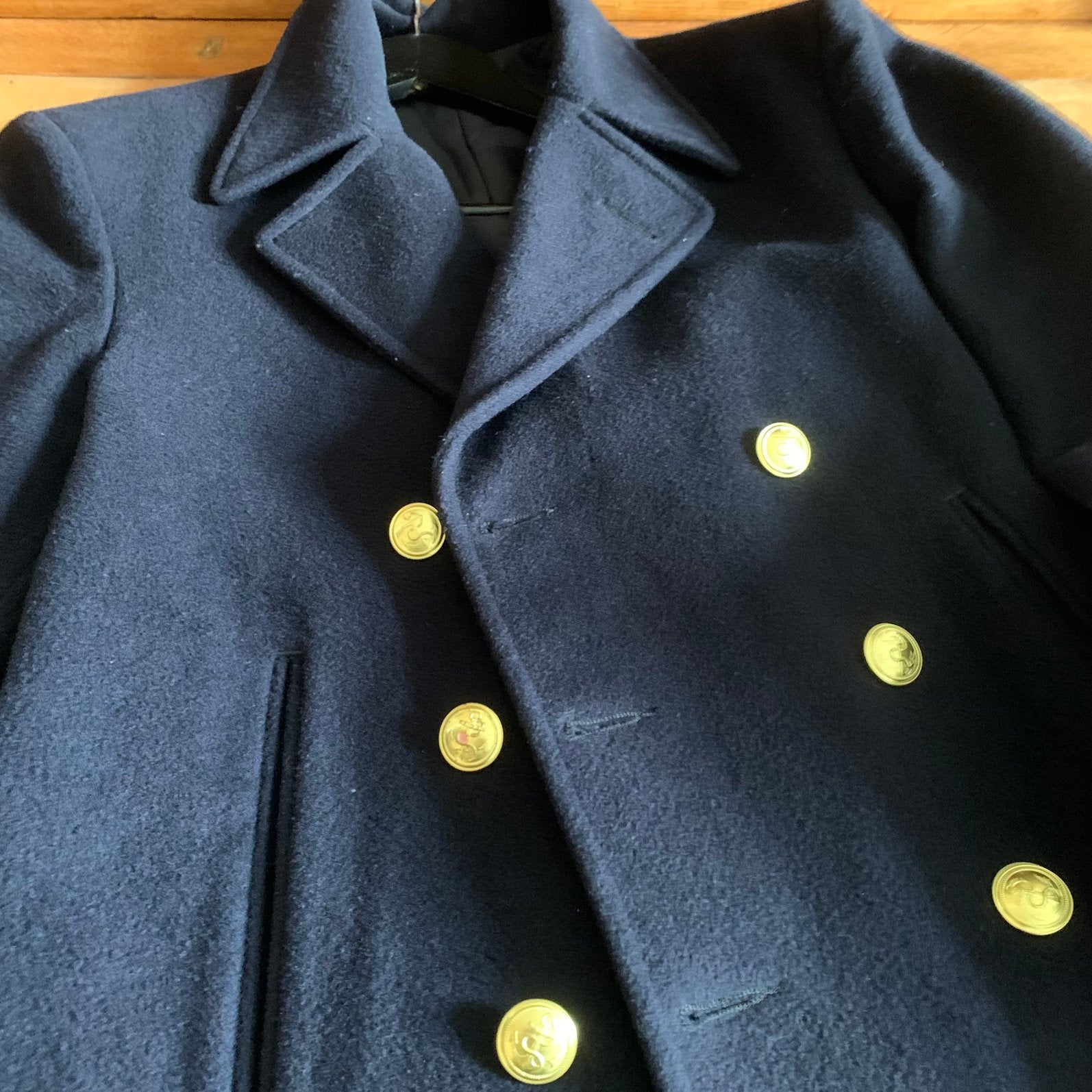 Caban militaire Marine française laine bleu marine XL 92, Enlèvement ou Envoi