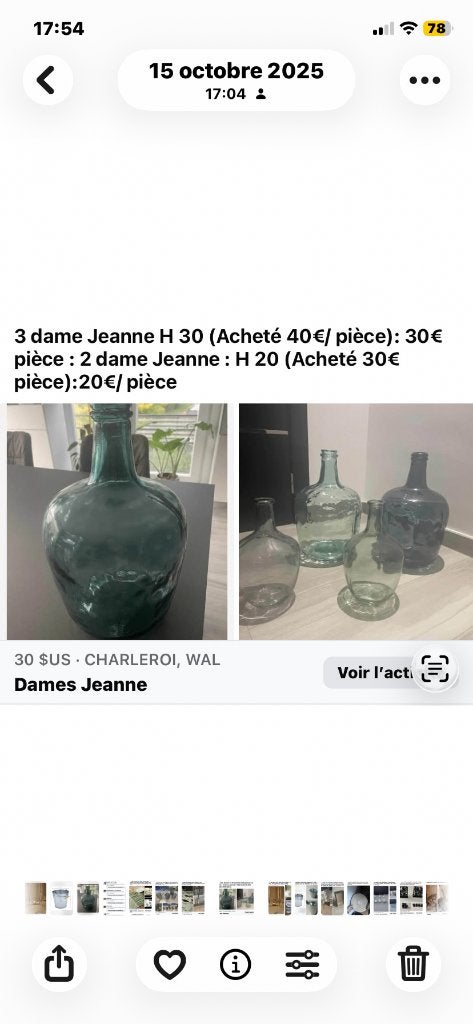 Dame Jeanne, Antiquités & Art, Enlèvement