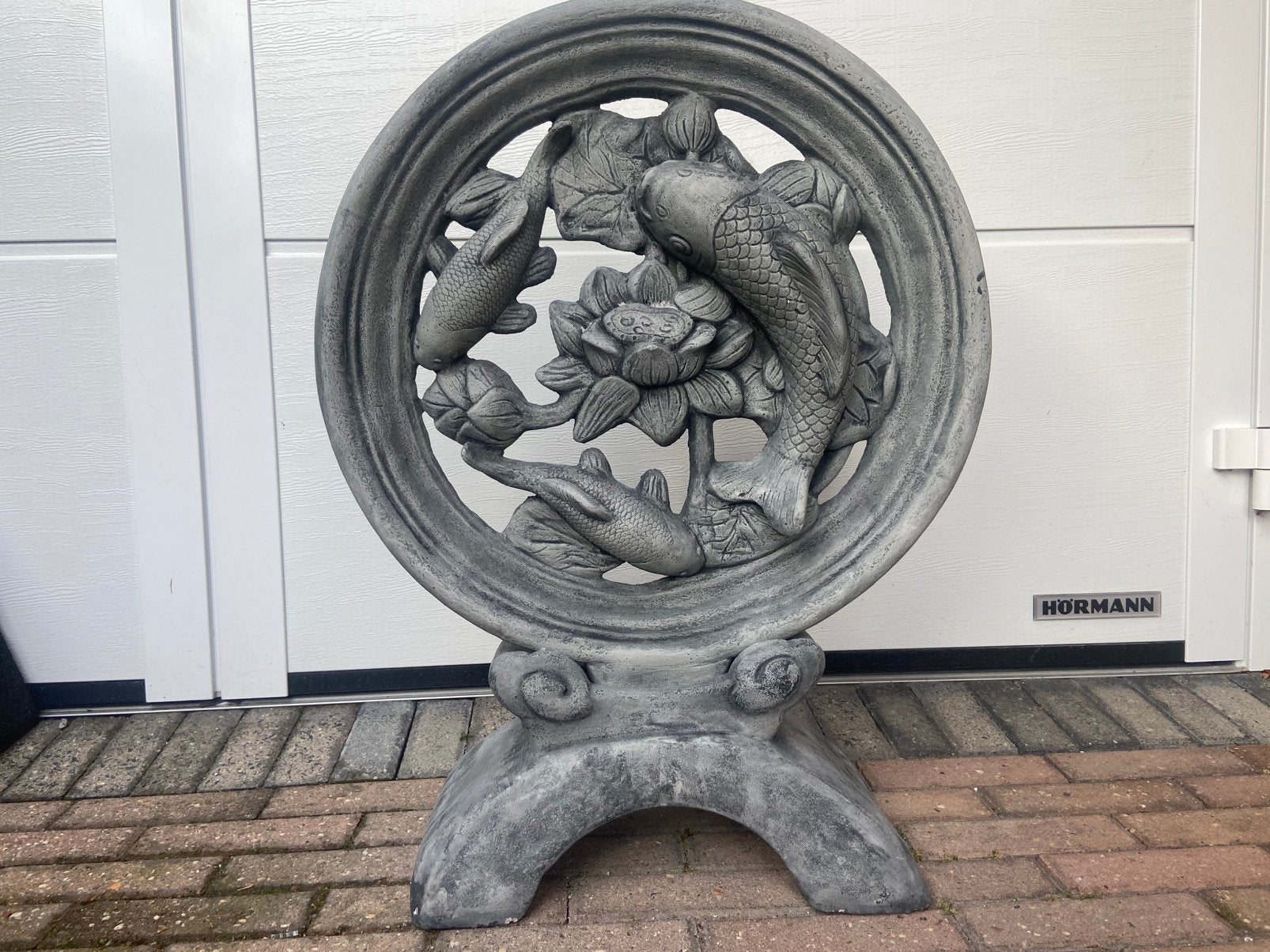 Roue à koï, roue à pêche. Hauteur 80 cm, Jardin & Terrasse, Statues de jardin, Neuf, Animal, Béton, Enlèvement