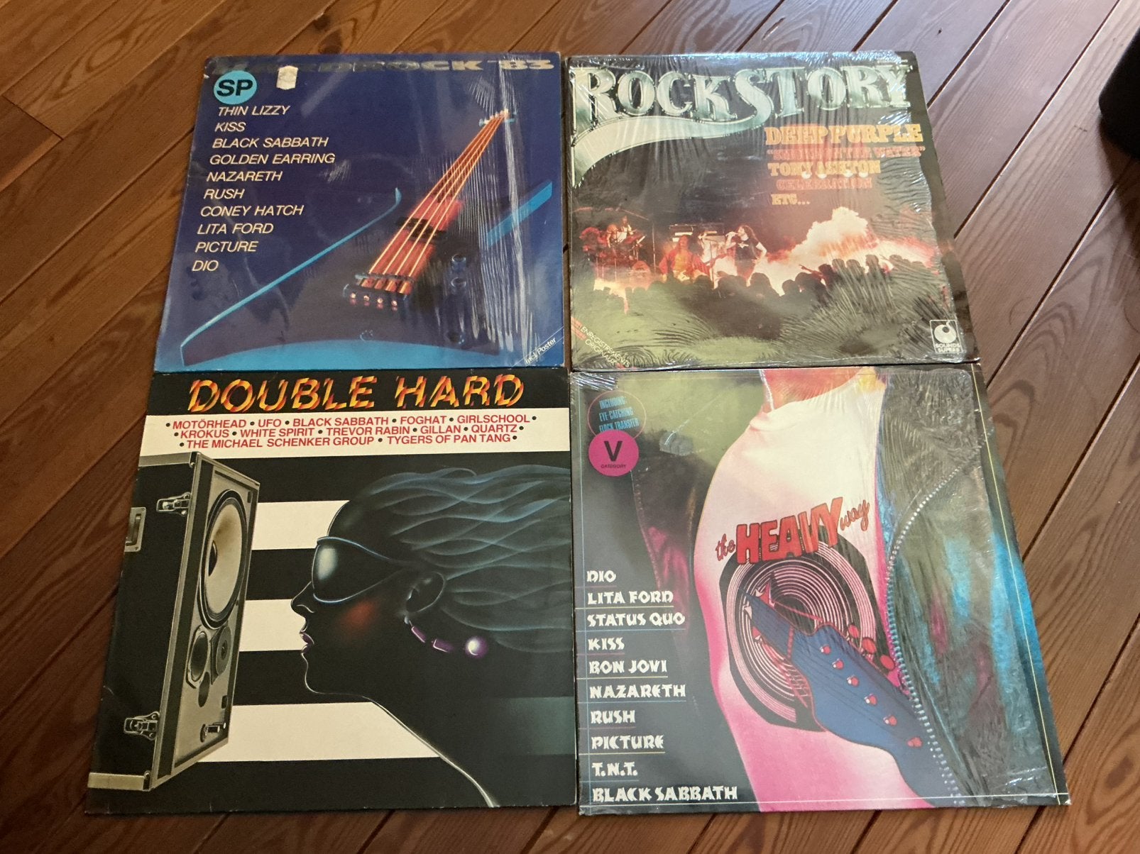 LP x 4 - Various - hardrock en metal, Ophalen of Verzenden, Zo goed als nieuw, Hardrock, LP