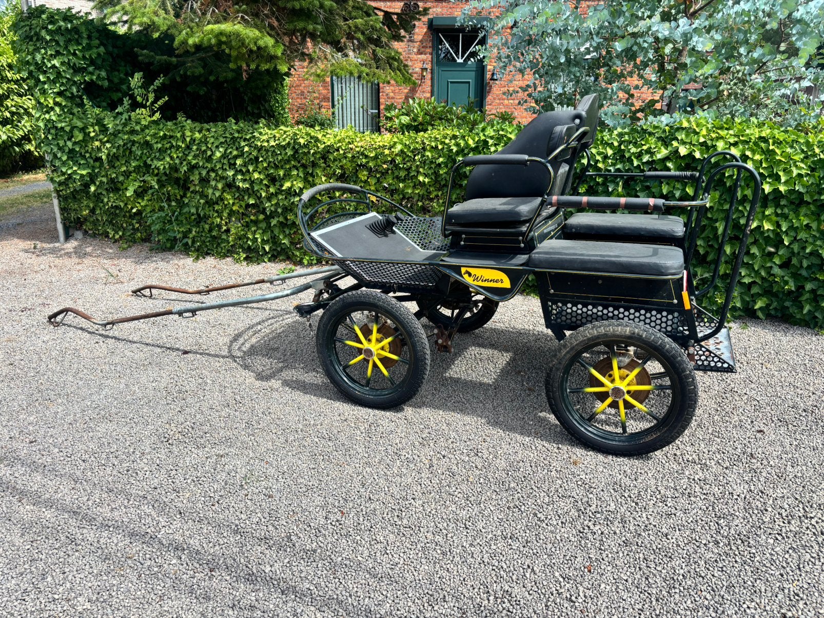 Mooie pony koets, Dieren en Toebehoren, Zo goed als nieuw, Marathonwagen, Pony