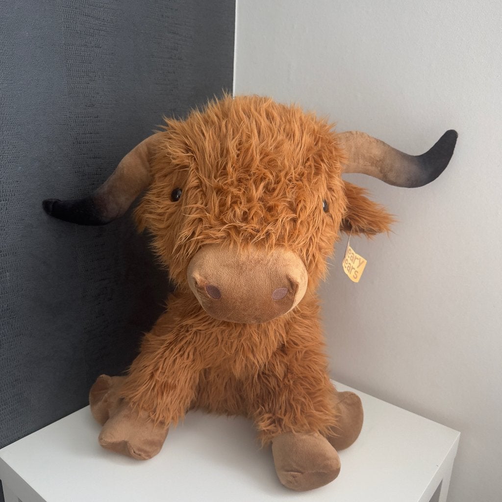 XL Koe Knuffel, Enfants & Bébés, Brun, Enlèvement ou Envoi, Moyen (20 à 80 cm), Neuf