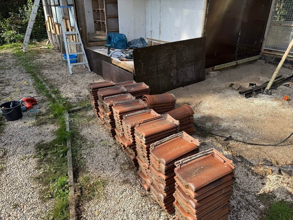 Creaton Harmonica Dakpannen en Nokken, Natuur rood., Doe-het-zelf en Bouw, Ophalen, Gebruikt, Steen of Klei, 15 m² of meer
