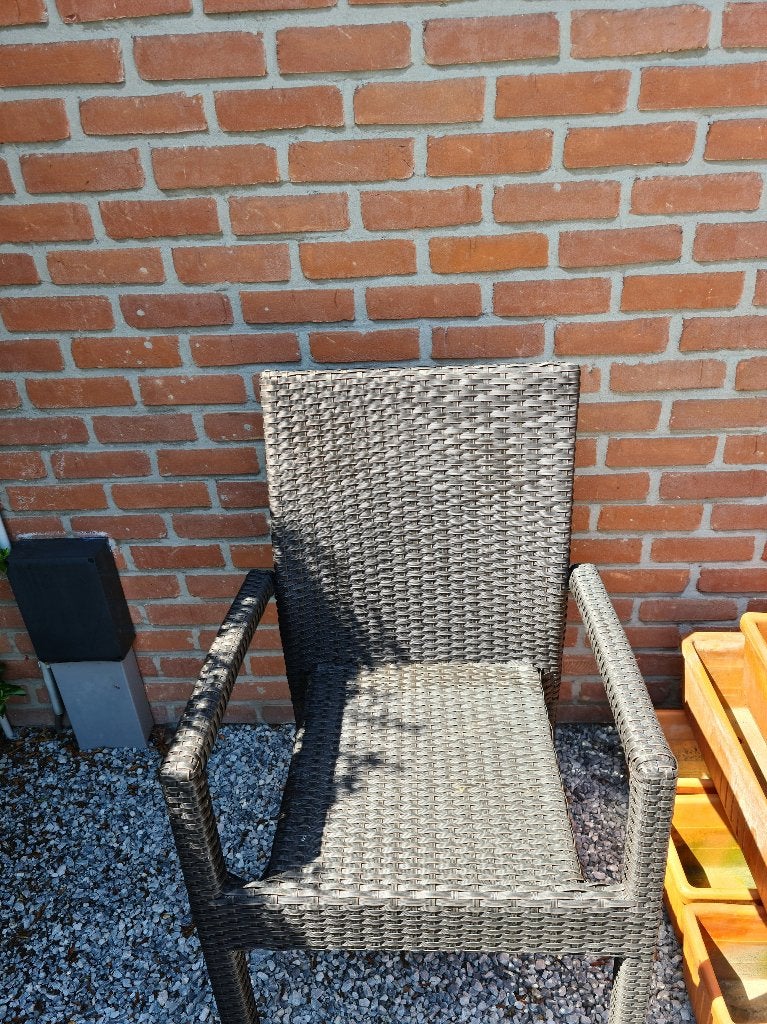 tuinstoel, Ophalen, Gebruikt, Rotan, Stapelbaar