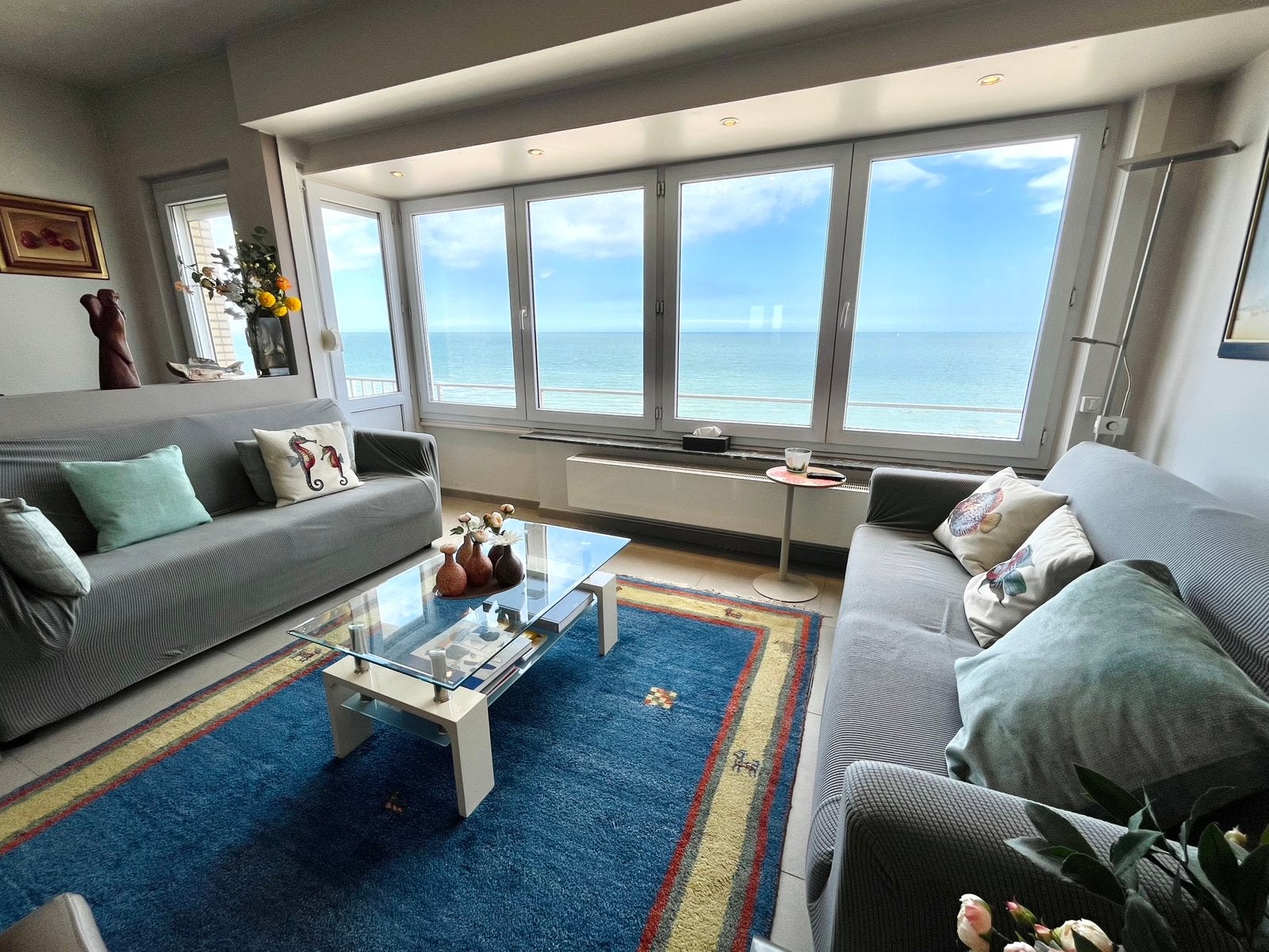 Luxe doorloopappartement met panoramisch zeezicht, Immo, 50 m² of meer, Provincie West-Vlaanderen