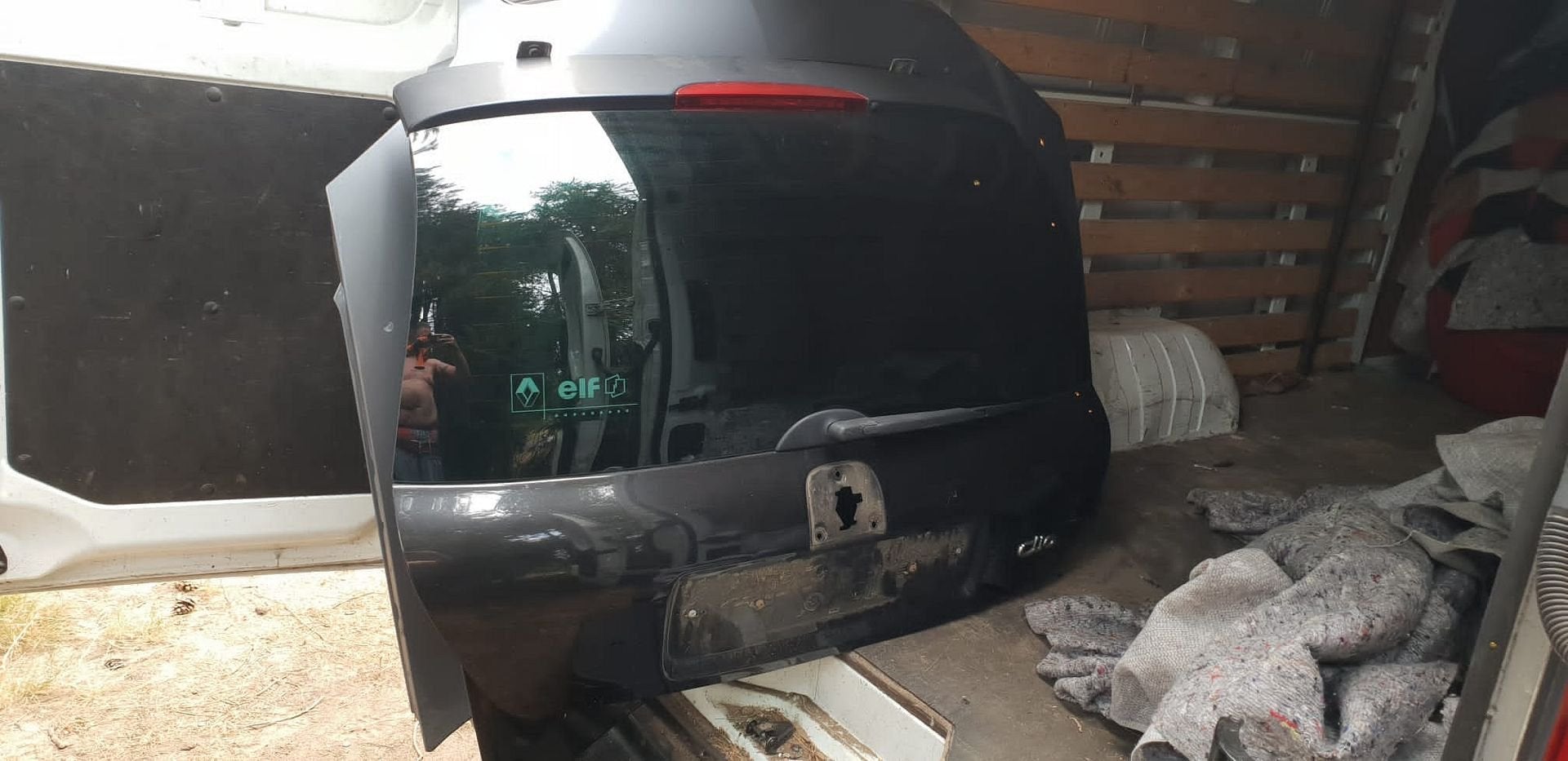 RENAULT CLIO ACHTERKLEP BJ 2001 2006, Arrière, -, Haillon arrière, Utilisé