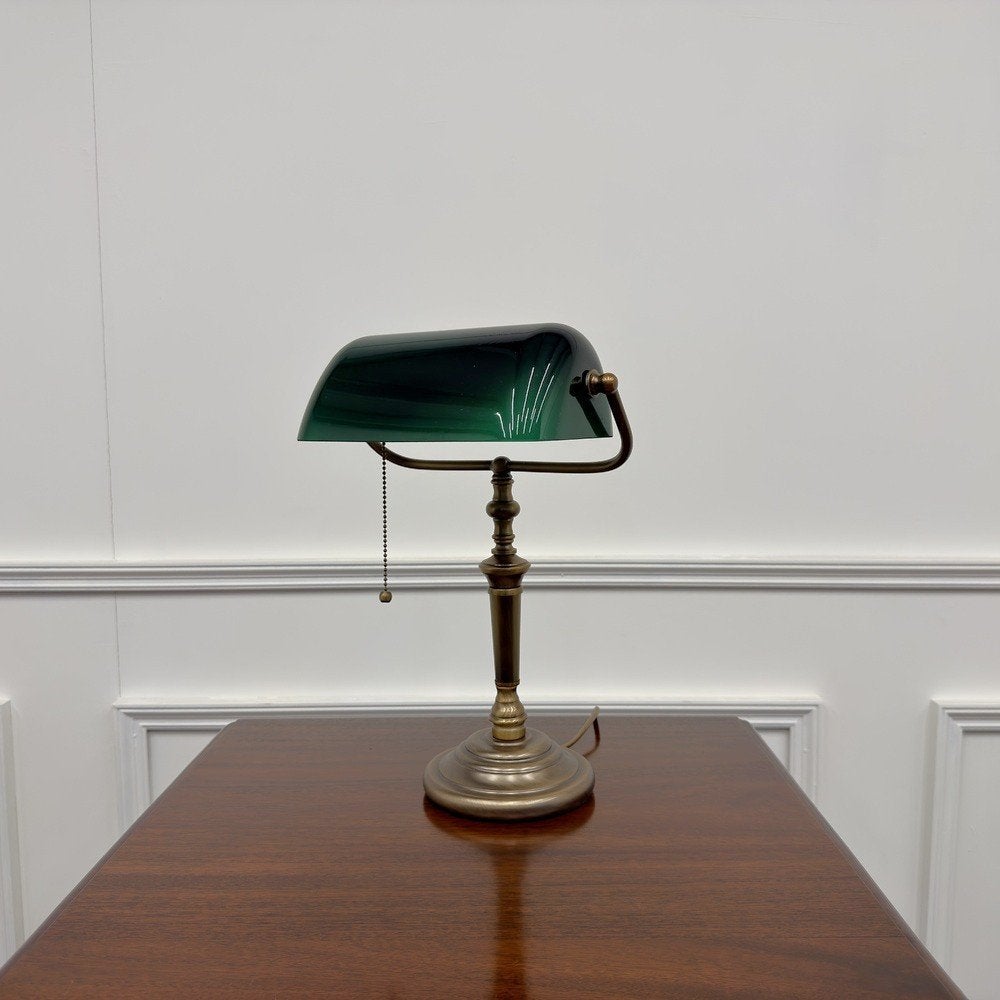 Klassiek Engelse Notarislamp Bankierslamp Bureaulamp, Antiek en Kunst, Ophalen