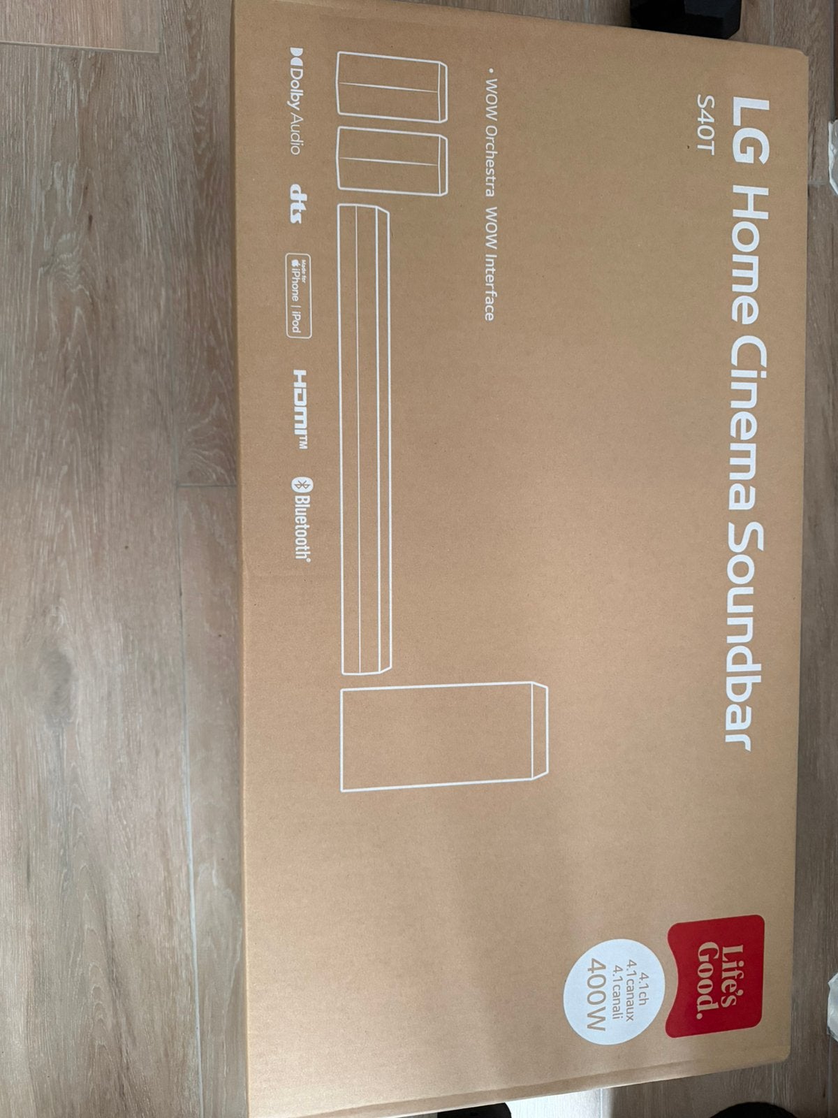 Lg soundbar/ home cinema s40t nieuw in doos ongeopent, Audio, Tv en Foto, Soundbars, Ophalen, Zo goed als nieuw