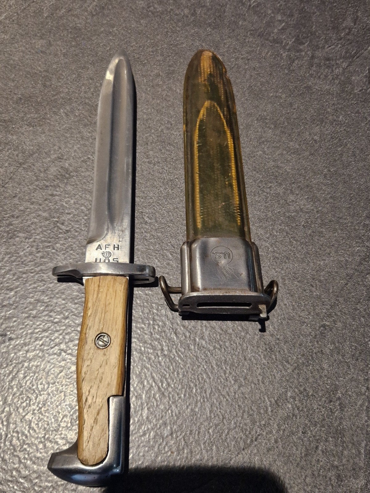 baïonnette US  américaine M1 pour fusil M1 Garand, Enlèvement, Armée de terre, Couteau ou Poignard