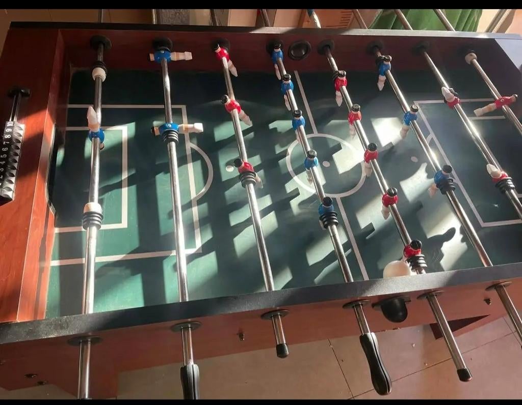Kickertafel/voetbaltafel, Ophalen
