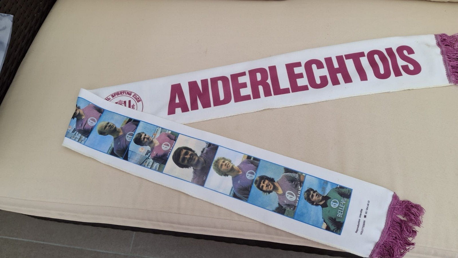 Sjaal supporter Anderlecht, Verzamelen, Ophalen of Verzenden, Gebruikt, Vaantje of Sjaal