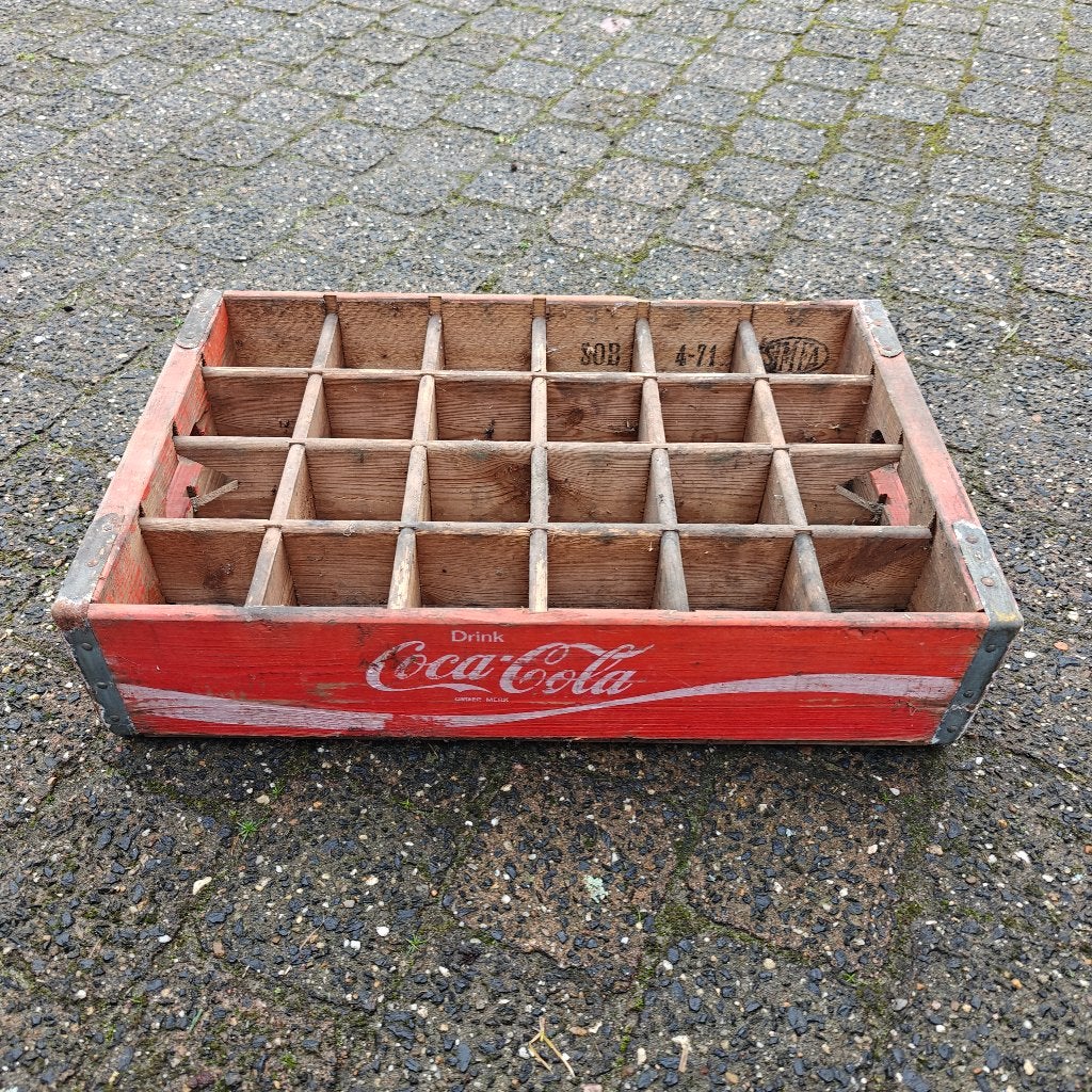 Houten Coca Cola bakken jaren 70, Antiek en Kunst, Ophalen