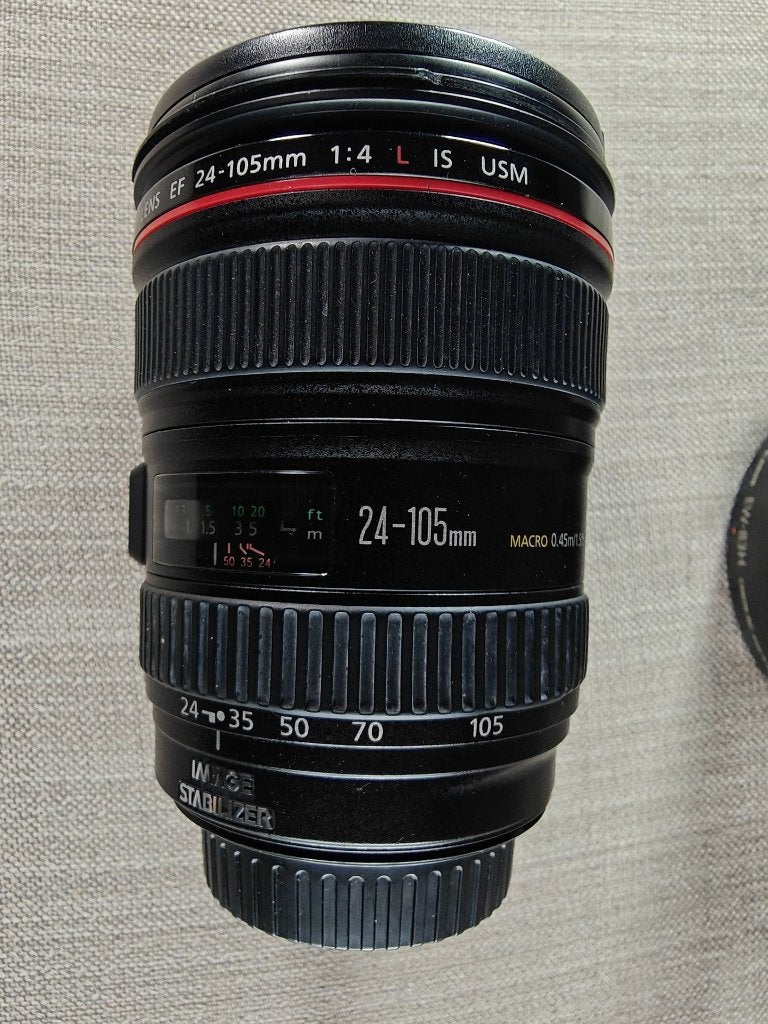 canon EF/EF-S 24-105 f4 L IS USM pro-lens, Audio, Tv en Foto, Foto | Lenzen en Objectieven, Gebruikt, Canon, Handmatige focus