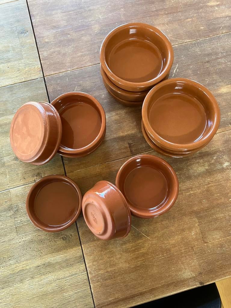 Crème brulée potjes, Huis en Inrichting, Keuken | Servies, Ophalen, Zo goed als nieuw, Aardewerk, Kom(men)