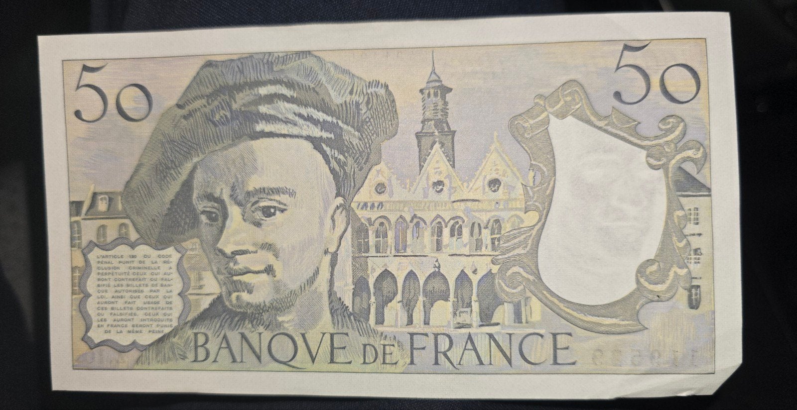 6 Franse biljetten van 50 Franse frank (1978), Postzegels en Munten, Ophalen of Verzenden, Frankrijk, Los biljet