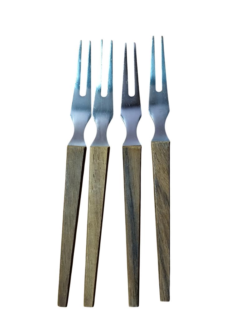 4-delige fondue- of barbecuevork 1960-1970, Antiek en Kunst, Ophalen