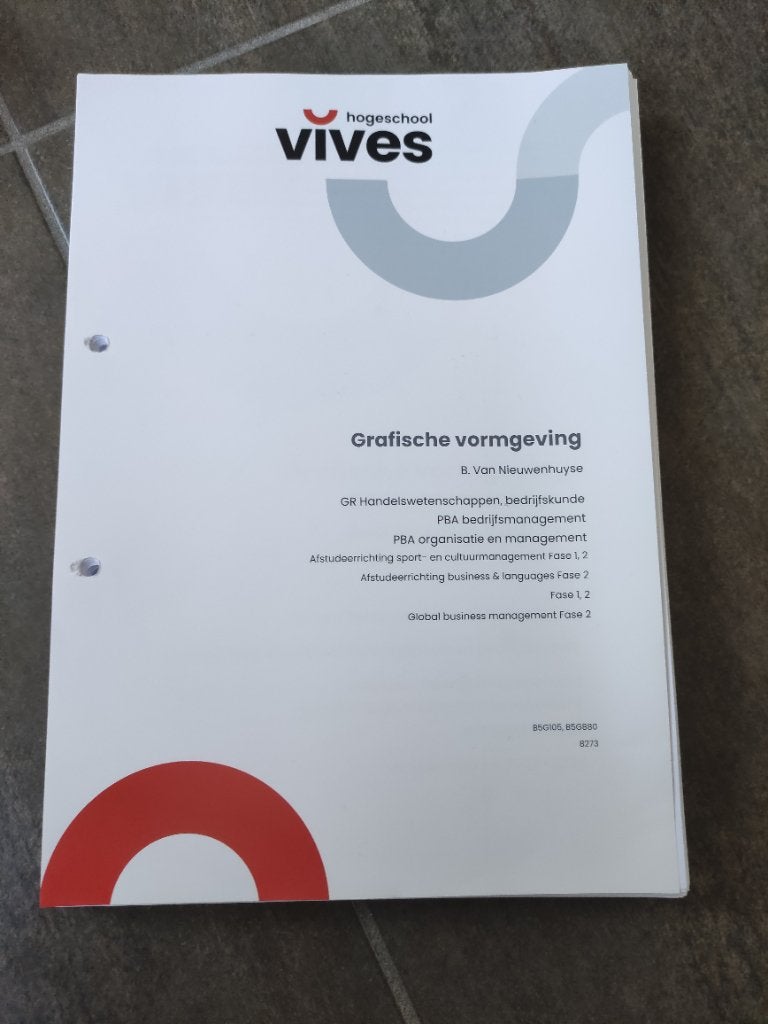 Grafische vormgeving, Ophalen of Verzenden, Nieuw, Hoger Onderwijs, Van Nieuwenhuyse B