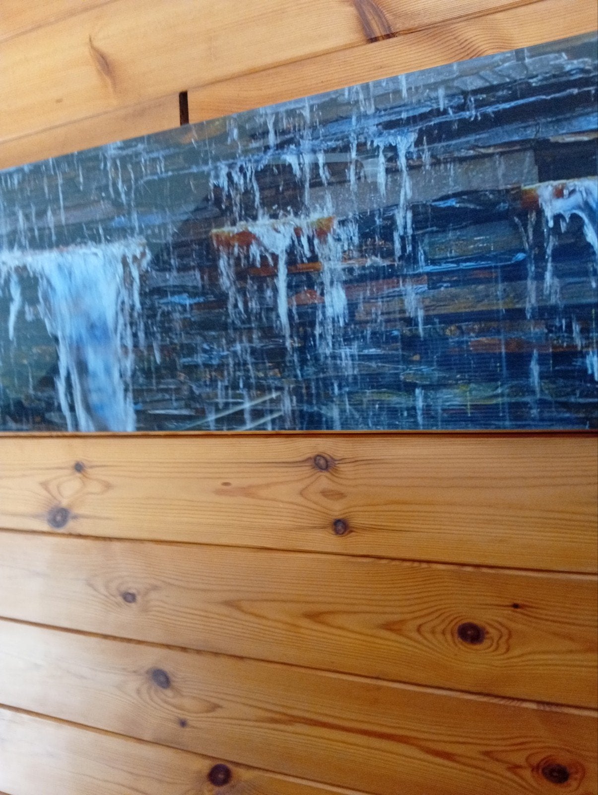 waterval Fotobehang op plexiglas, Antiek en Kunst, Kunst | Schilderijen | Abstract, Ophalen