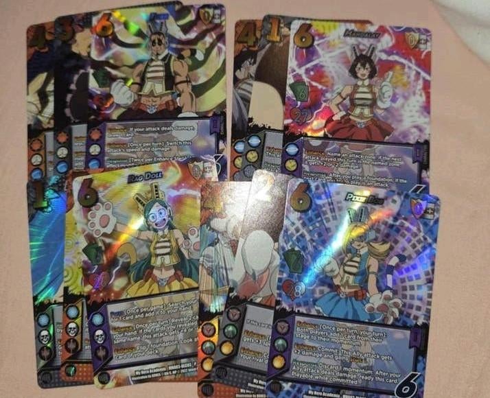 Anime card game decks Van my hero academiaen 12 andere foil, Enlèvement, Foil