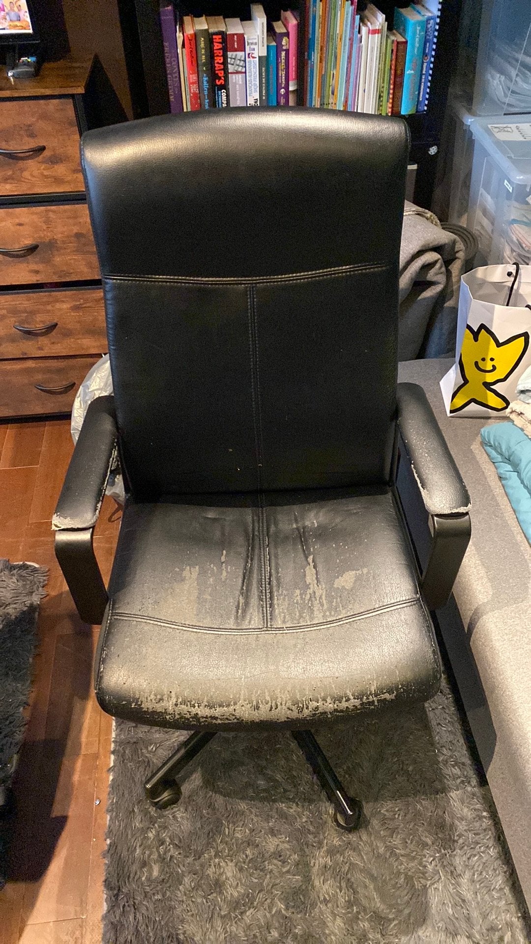 Chaise à donner, Ophalen, Gebruikt, Zwart, Bureaustoel