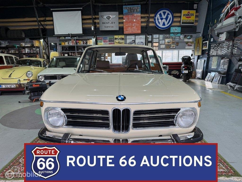 BMW 2002 Automatic | 1973 | Route 66 Auctions, Zwart, Bedrijf, Handgeschakeld, Overige carrosserie
