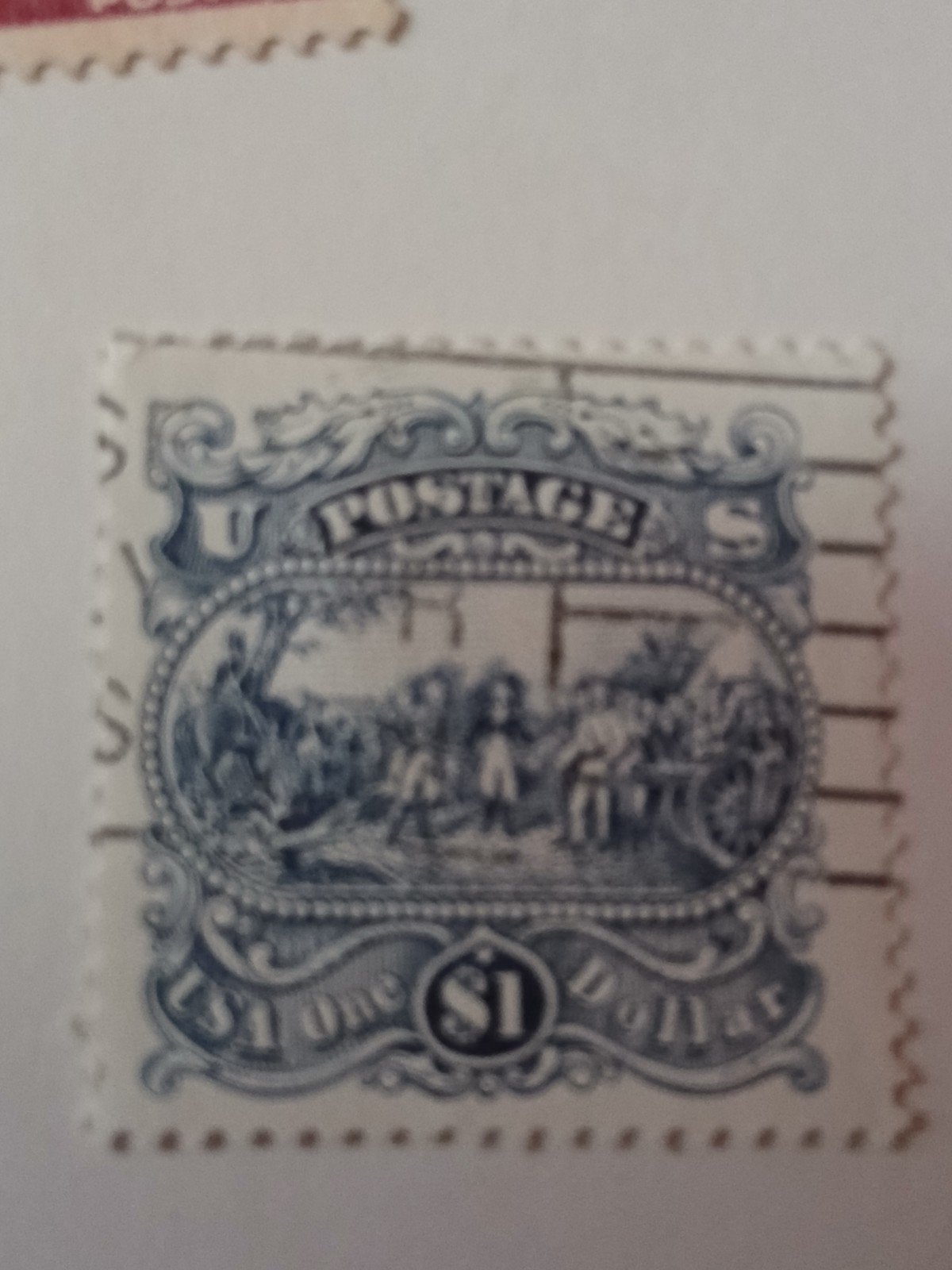 Exclusief zegel van 1 Dollar, Postzegels en Munten, Postzegels | Europa | Italië, Ophalen of Verzenden