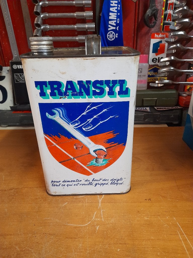 ancien bidon huile vide transyl 5 litres, Enlèvement ou Envoi, Utilisé, Autres types