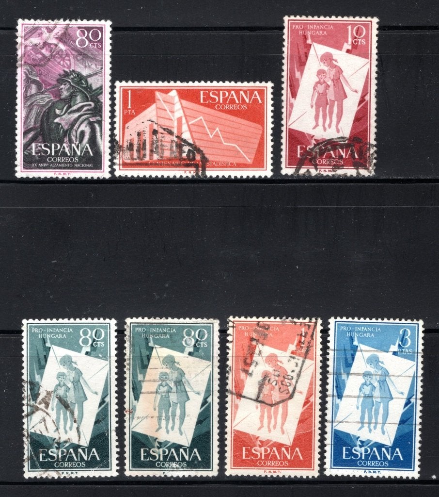 SPANJE Lot 1956 gestempeld, Verzenden, Gestempeld